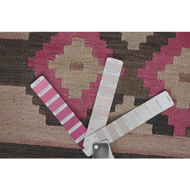 Vintage Turkish Long Kilim Runner Rug 2'7'' X 20'12'' For Sale - Image 11 of 13