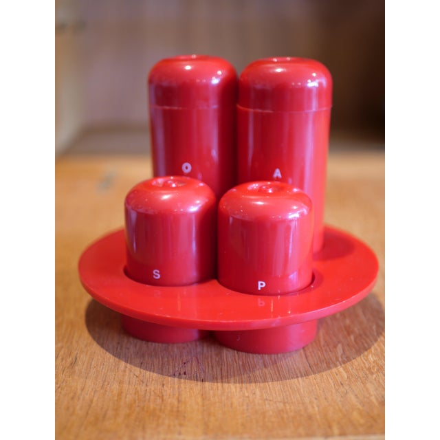 The Pomona set, designed by Ambrogio Pozzi and produced by Guzzini, combines Italian design, practicality, and a retro...