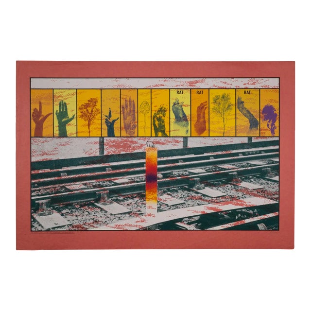 R B Kitaj, the Cultural Value of Fear, Distrust and Hypochondria, Edition of 70, Screenprint, 1964-1966 For Sale