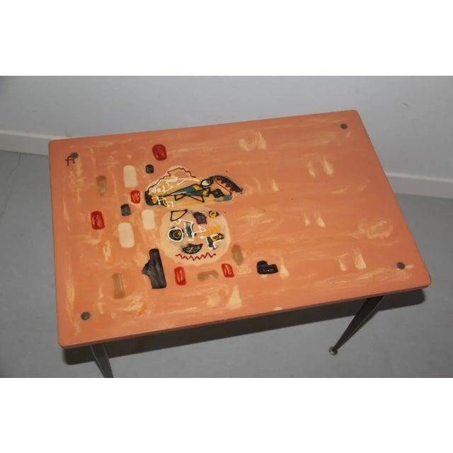 1950s Mid-Century Resin Coffee Table For Sale - Image 5 of 10