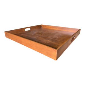 Vintage Large Wooden Serving Tray