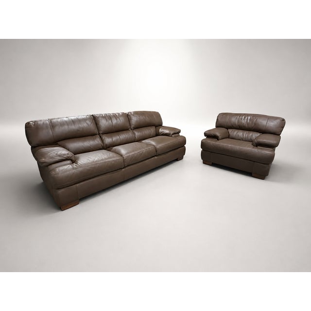 Leather Lounge Set — Studio Edition For Sale In Miami - Image 6 of 9