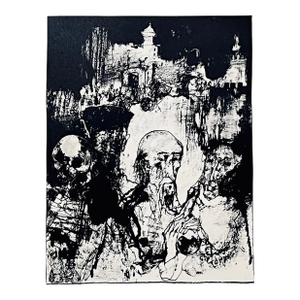 Jean Jansem Original Lithograph Les Justes 2 1969
