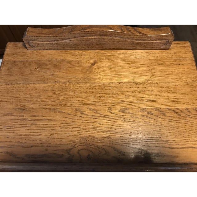 Oak Shelf with Drawer, 1970s For Sale - Image 15 of 18