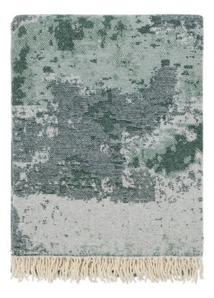 Green Jacquard Plaid with Stucco Motif by Villa Como