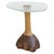 Gold Fused Crystal Glass and Walnut Side Table by Alexander Knysch For Sale - Image 8 of 8