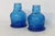 Wheaton Nj Pocahontas Indian Herbs 2pc Pair Blue Glass Salt Pepper Shakers 4926b For Sale - Image 4 of 16
