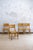 Light Yellow Bamboo and Rush Fabric Chairs, Italy, 1970s, Set of 4 For Sale - Image 8 of 8