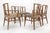 Brown Set of 6 Tommy Parzinger Light Walnut Dining Chairs Lenor Larsen Upholstery MINT For Sale - Image 8 of 15
