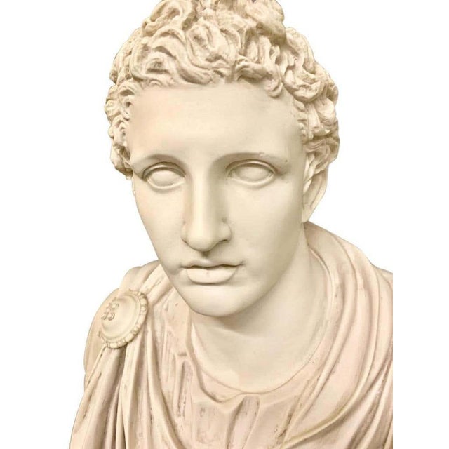 Mark Antony Bust, Sculpture and Column, 20th-Century For Sale - Image 9 of 10