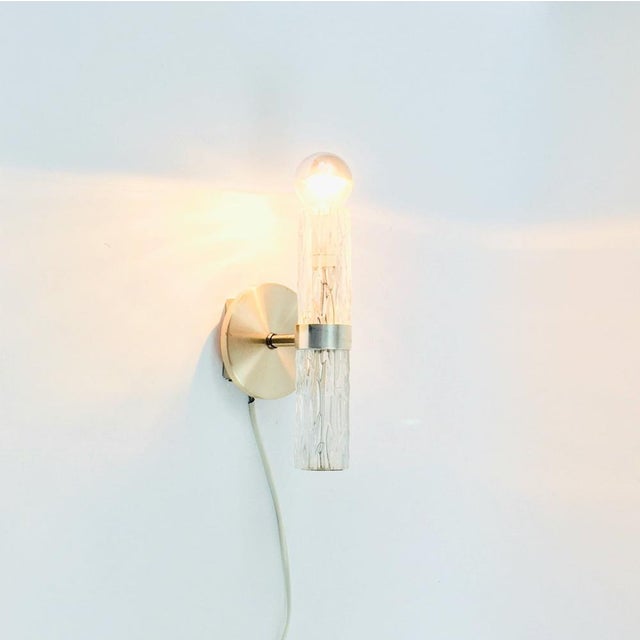 Mid-Century Modern Glass Wall Lamps from Kaiser Leuchten, Germany, 1960s, Set of 2 For Sale - Image 4 of 10