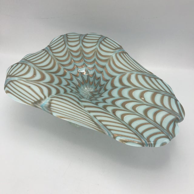 Vintage Murano Stretched Aventurine Bowl For Sale - Image 11 of 11