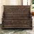 Handsome and richly hand-carved, this 19th century French Renaissance Revival trunk bench is crafted from solid oak and...