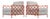 Pair of French Maison Jean Orange Iron Lattice Lounge Chairs For Sale