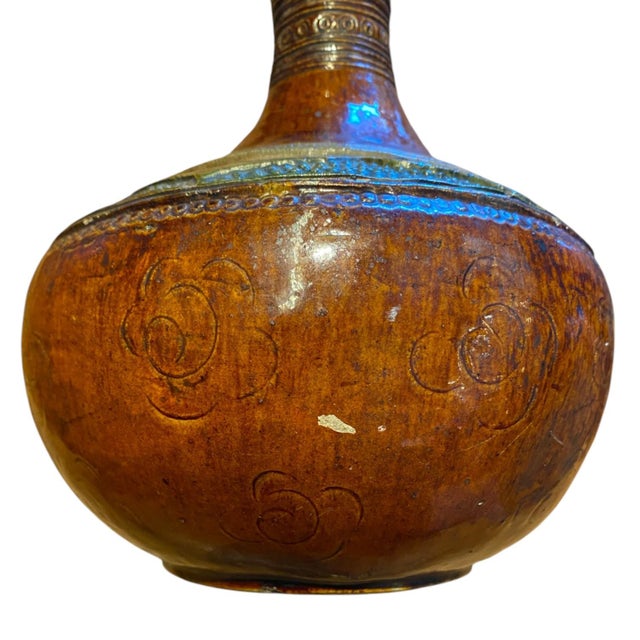 Antique Chinese Vase Sancai-Glazed Vase, Liao Dynasty (907-1125) Asian Pottery For Sale - Image 11 of 15