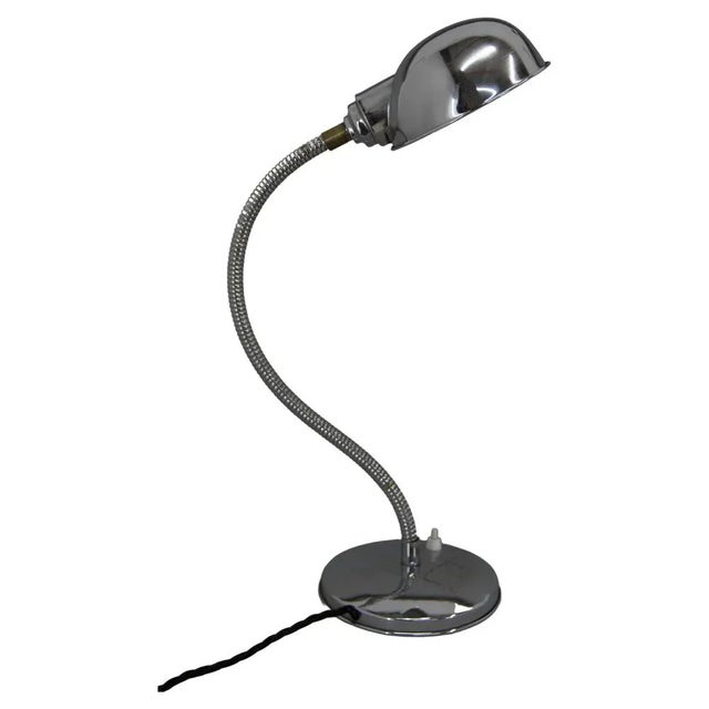 Table Lamp with Flexible Shade, 1940s For Sale - Image 9 of 9