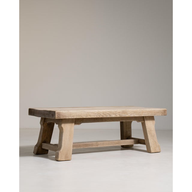 1970s 1970s Oak Coffee Table For Sale - Image 5 of 9