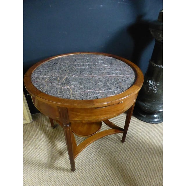 Wood Vintage Mahogany Bouillotte Table For Sale - Image 7 of 11