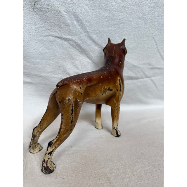 1920s Rare Hard to Find Cast Iron Boxer For Sale In Los Angeles - Image 6 of 11