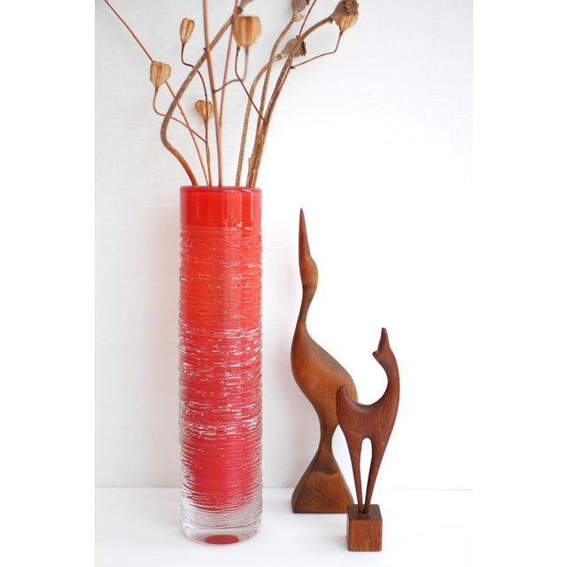 Glass Vase by Edenfalk, Skruf, Sweden For Sale - Image 4 of 13