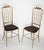 Set of Brass & Velvet Corduroy Chiavari Chairs, 1950s For Sale - Image 15 of 15