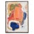 Mid-Century Modern Coral Blue and White Abstract Expressionist Painting Signed Juan For Sale - Image 3 of 9