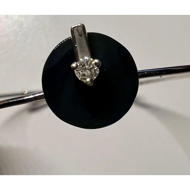 Bangle in 585 Karat White Gold with Onyx and Diamond, 1978 For Sale - Image 6 of 13