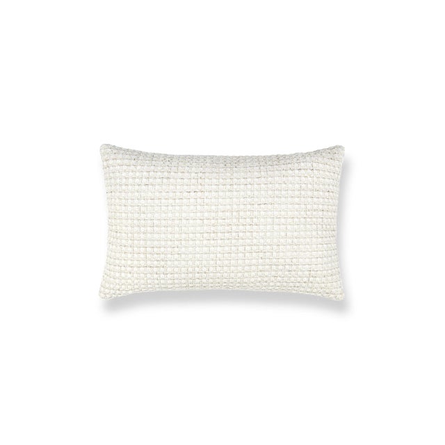 Contemporary The House Of Scalamandré Heatherton Lumbar Pillow In Swan For Sale - Image 3 of 3