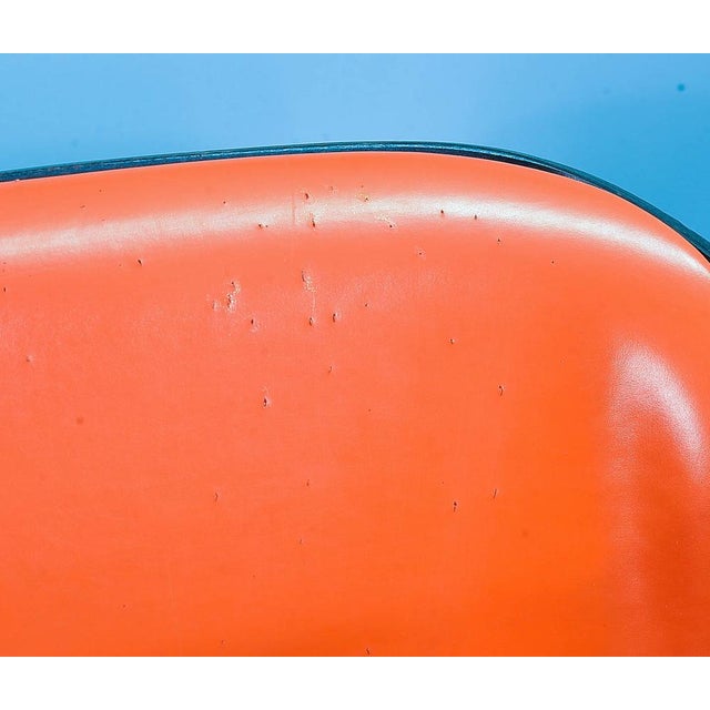 Orange Dining Chairs on Chrome Pedestal attributed to Rudi Verelst for Novalux, 1960s, Set of 6 For Sale - Image 13 of 18