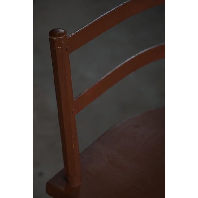 Scandinavian Folk Art Wooden Armchairs with Hand-Carved Motifs, 1920s, Set of 2 For Sale - Image 9 of 18