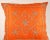 Islamic Throw Decorative Orange Accent Pillow Embellished With Sequins and Beads For Sale - Image 3 of 16