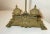 Antique Ornate 1800's Victorian Gilt Bronze Dual Inkwell Desk Lamp Stand Brass For Sale - Image 4 of 12