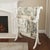 A vintage white painted wood quilt rack, crafted in the late 20th century, likely American made in the 1980s–1990s when...
