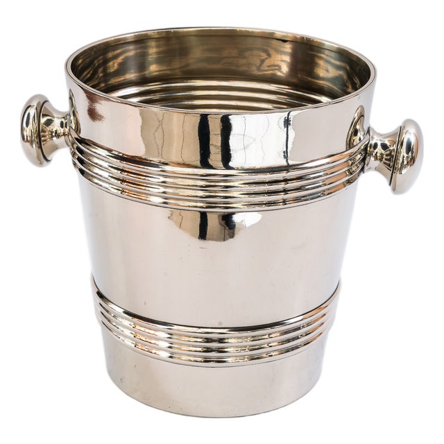 Round Alpaca Champagne Bucket, 1920s For Sale