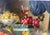 Black Large Vintage Original P. Loosestrife Still Life Fruit Grapes Oil Painting For Sale - Image 8 of 13