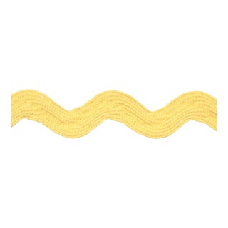 Sample - Schumacher Ric Rac Tape Large Tape in Yellow For Sale