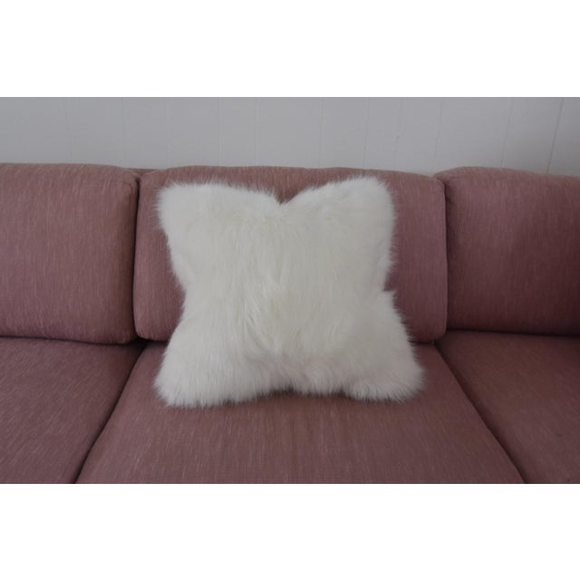 White Faux Fur Pillow Cover Chairish