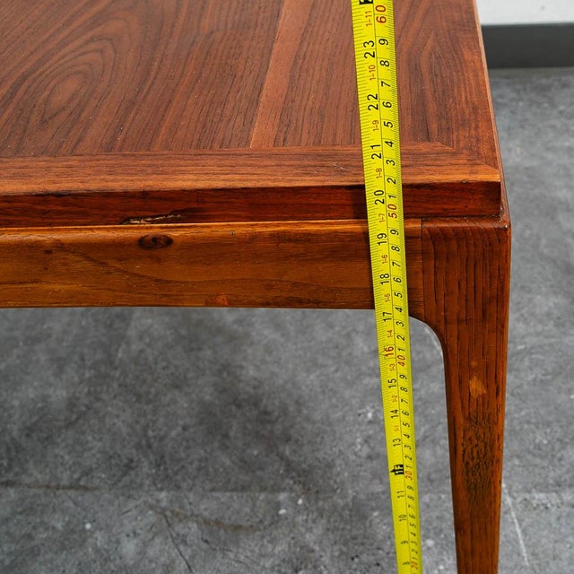 Mid Century Modern End Table Lane Side Walnut Vintage Square MCM Style 997-06 For Sale - Image 10 of 10