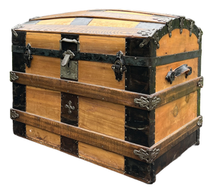 Antique 19th Century Steamer Trunk.