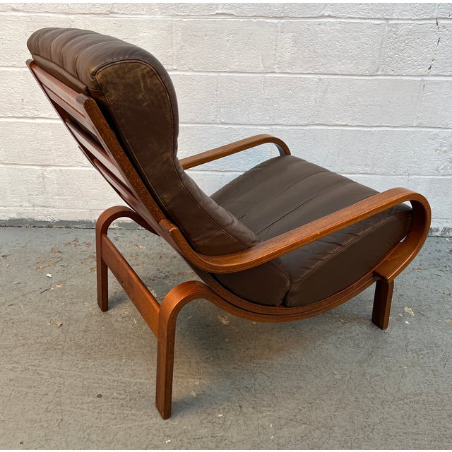 Mid 20th Century Mid 20th Century 'Orbit' Lounge Chair and Ottoman Designed by Ingmar Relling for Westnofa For Sale - Image 5 of 15