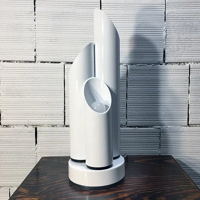 Space Age 3-Cylinder Table Lamp, Italy, 1960s For Sale - Image 3 of 13