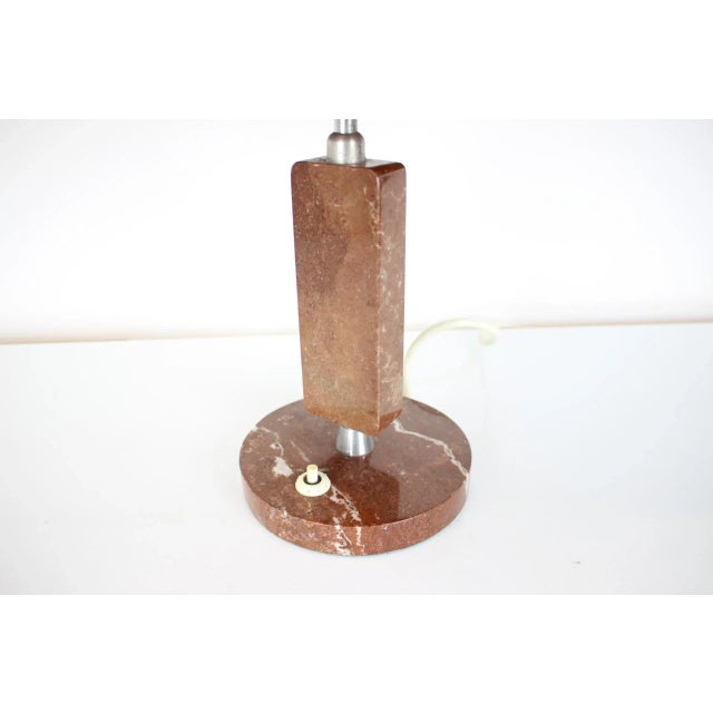 Mid-Century Stone Praha Table Lamp, 1950s For Sale - Image 3 of 14