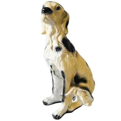 Vintage mid-century Ceramic Hunting Dog Sculpture on Pedestal from the 1960s. : Beautiful vintage ceramic dog sculpture in...
