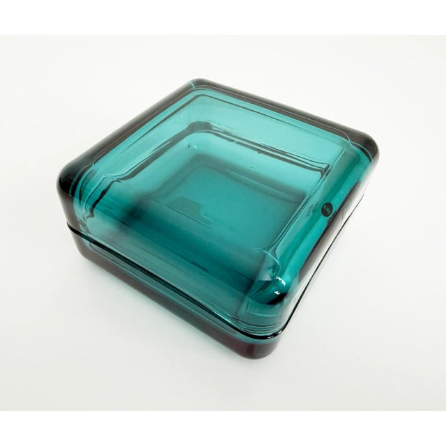 2010s Iittala Vitriini Large Blue Glass Box, Discontinued For Sale - Image 5 of 7