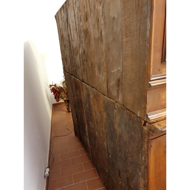 Antique 17th Century Walnut Sideboard with Rusticated Walnut Briar Doors For Sale - Image 6 of 8