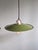Vintage Industrial Pendant Lights in Green Enameled Sheet Metal and Porcelain, 1940s, Set of 3 For Sale - Image 15 of 18