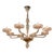 Murano Pink 8-Light Chandelier For Sale