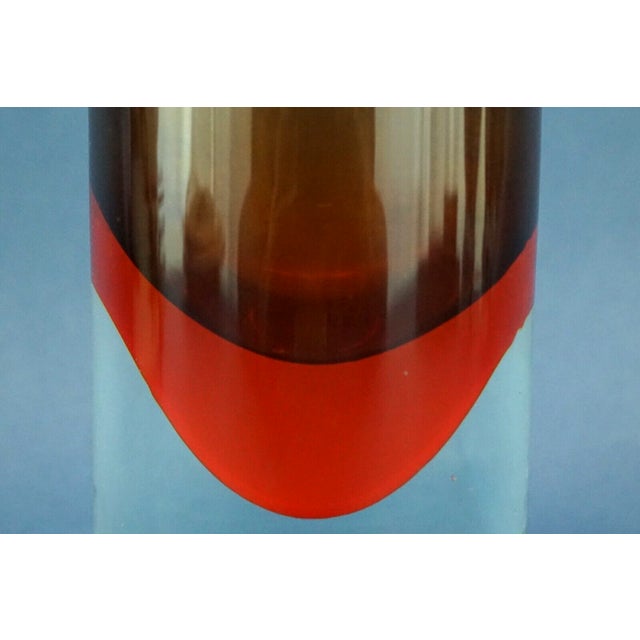 Vintage Cylindrical Vase in Sommerso Glass by Flavio Poli, 1930s For Sale - Image 12 of 16