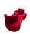 2000 - 2009 Danish Two-Piece Cloverleaf Red Sofa by Verner Panton for VerPan, 2000s For Sale - Image 5 of 12