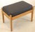 Wood Mid-Century Danish Footstool in Leather and Wood For Sale - Image 7 of 9